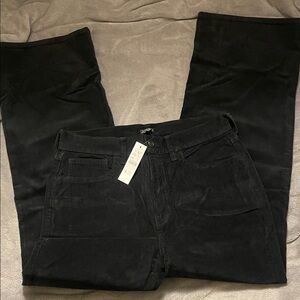 J. Crew Women's Corduroy Black Wide Leg Pants